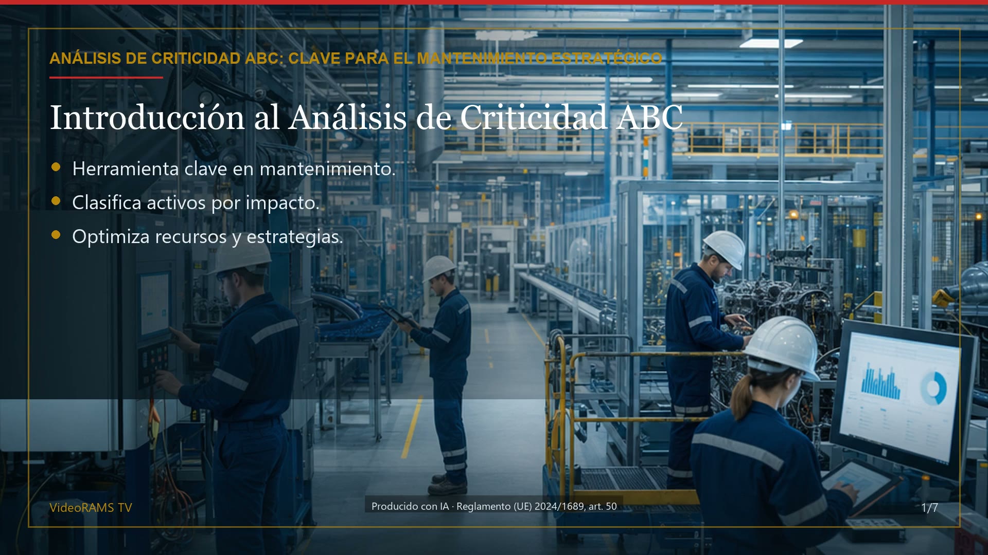 Cómo leer un análisis de criticidad ABC en mantenimiento