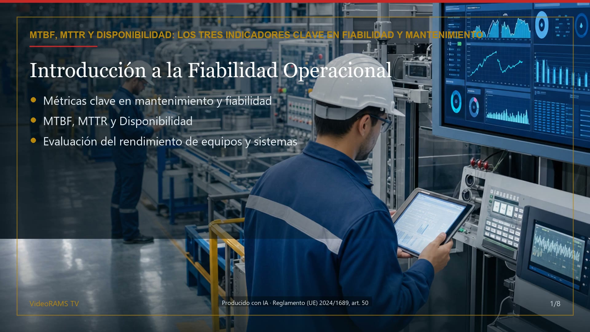 MTBF, MTTR y disponibilidad: los tres indicadores que importan